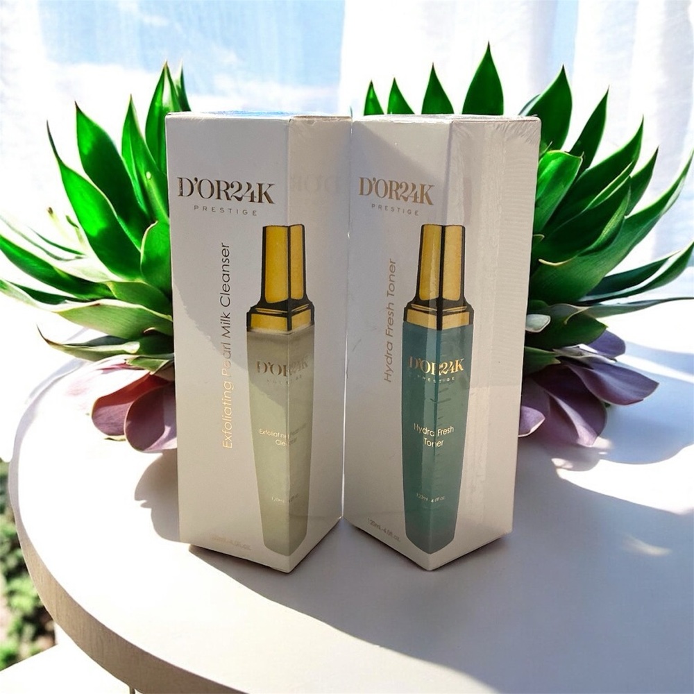 NIB-Exfoliating Pearl Milk Cleanser & Hydra Fresh Toner 2PC Set
